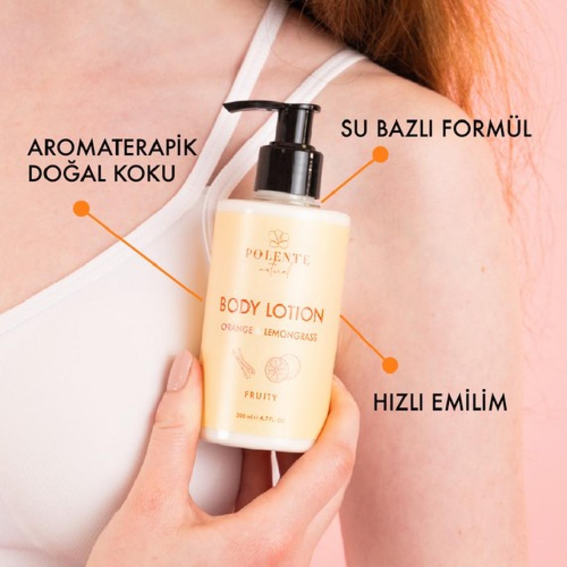 Polente Natural Vücut Losyonu - Portakal Çiçeği & Limon Otu (200 ml)