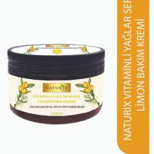 Naturix Vitaminli Yağlar Serisi Limon Özlü El Yüz Vücut Kremi Vitaminli Yağlar 250 ml Yoğun Nem Terapisi