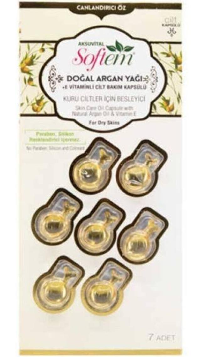 Softem Argan Yağı + E Vitaminli Cilt Bakım Kapsülü