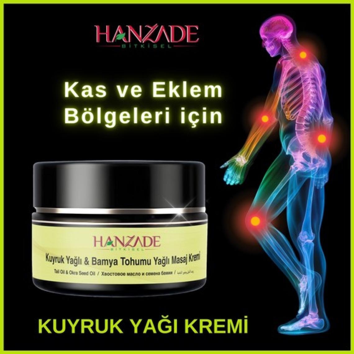Hanzade Bitkisel Kuyruk Yağlı & Bamya Tohumu Yağı Masaj Kremi 100 Ml
