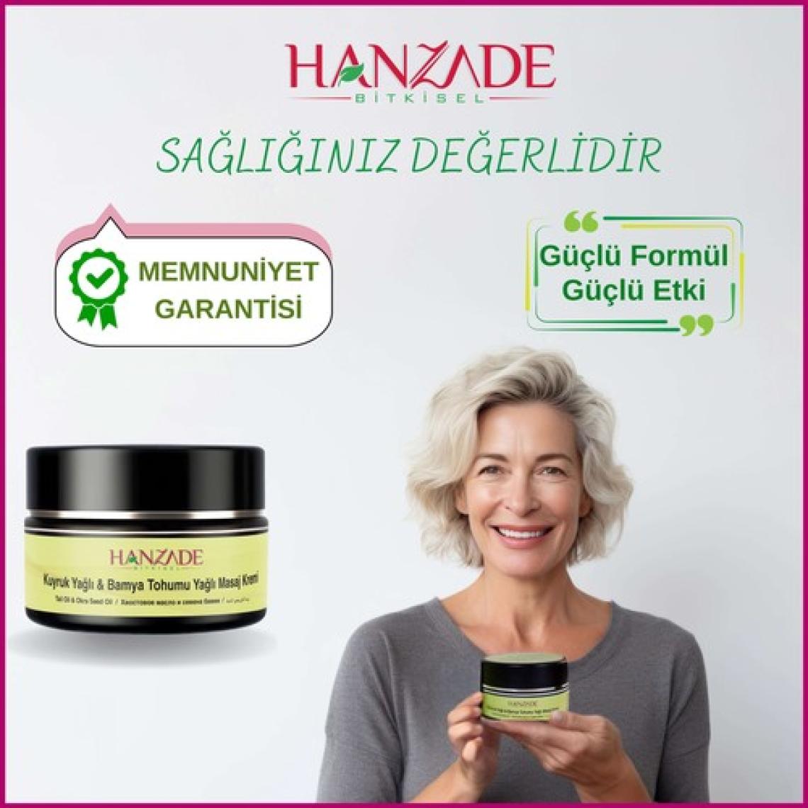Hanzade Bitkisel Kuyruk Yağlı & Bamya Tohumu Yağı Masaj Kremi 100 Ml