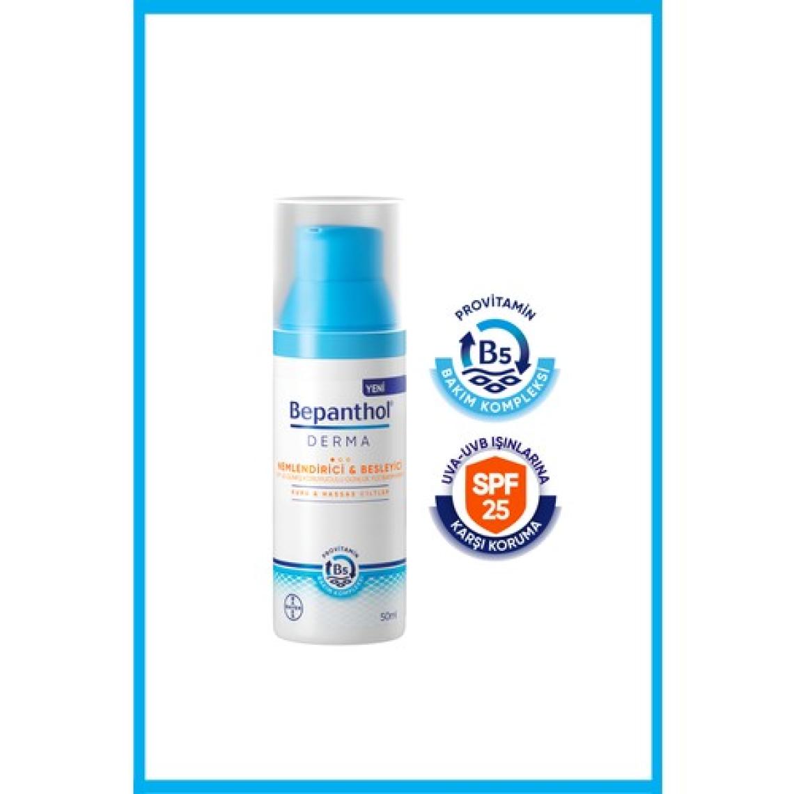 Derma Nemlendirici & Besleyici Spf 25 Günlük Yüz Bakım Kremi 50ml Derma Günlük Yoğun Nemlendirici