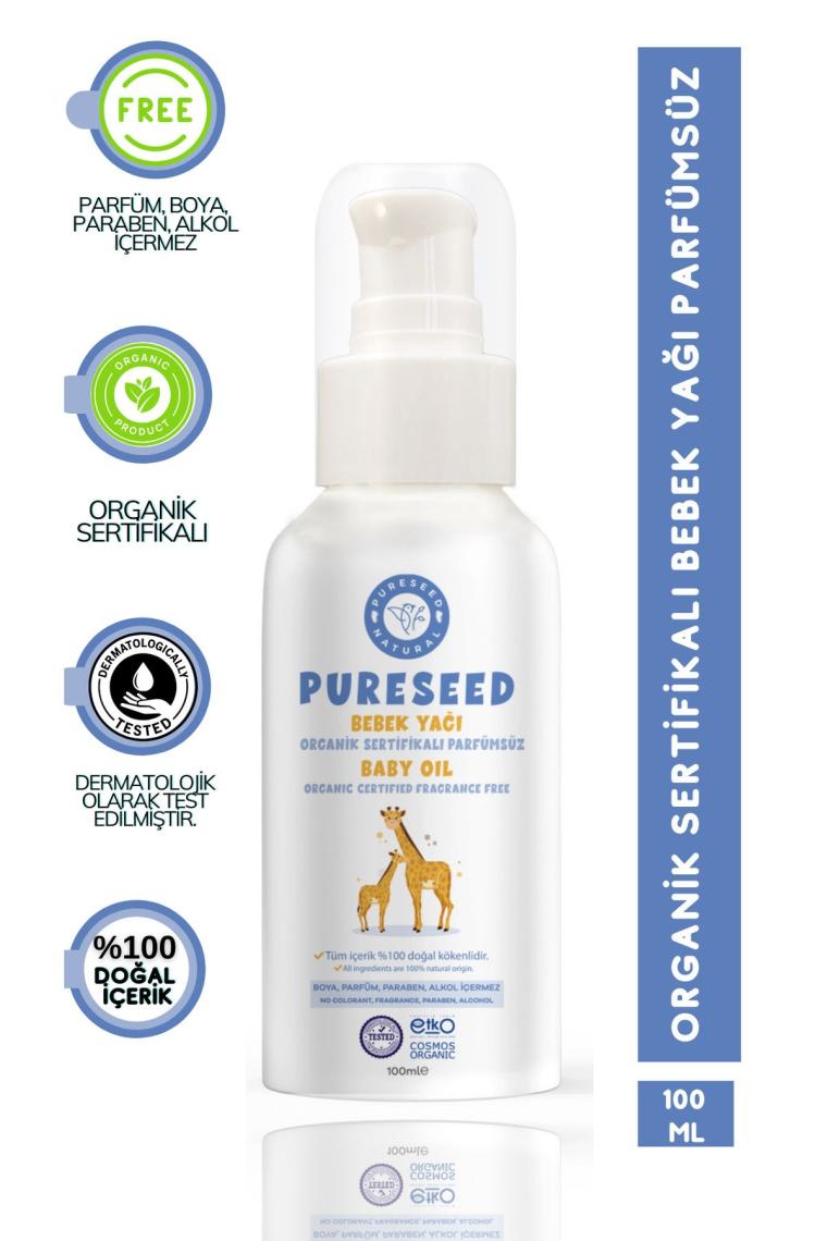 Organik Sertifikalı Bebek Yağı Parfümsüz - 100 ml