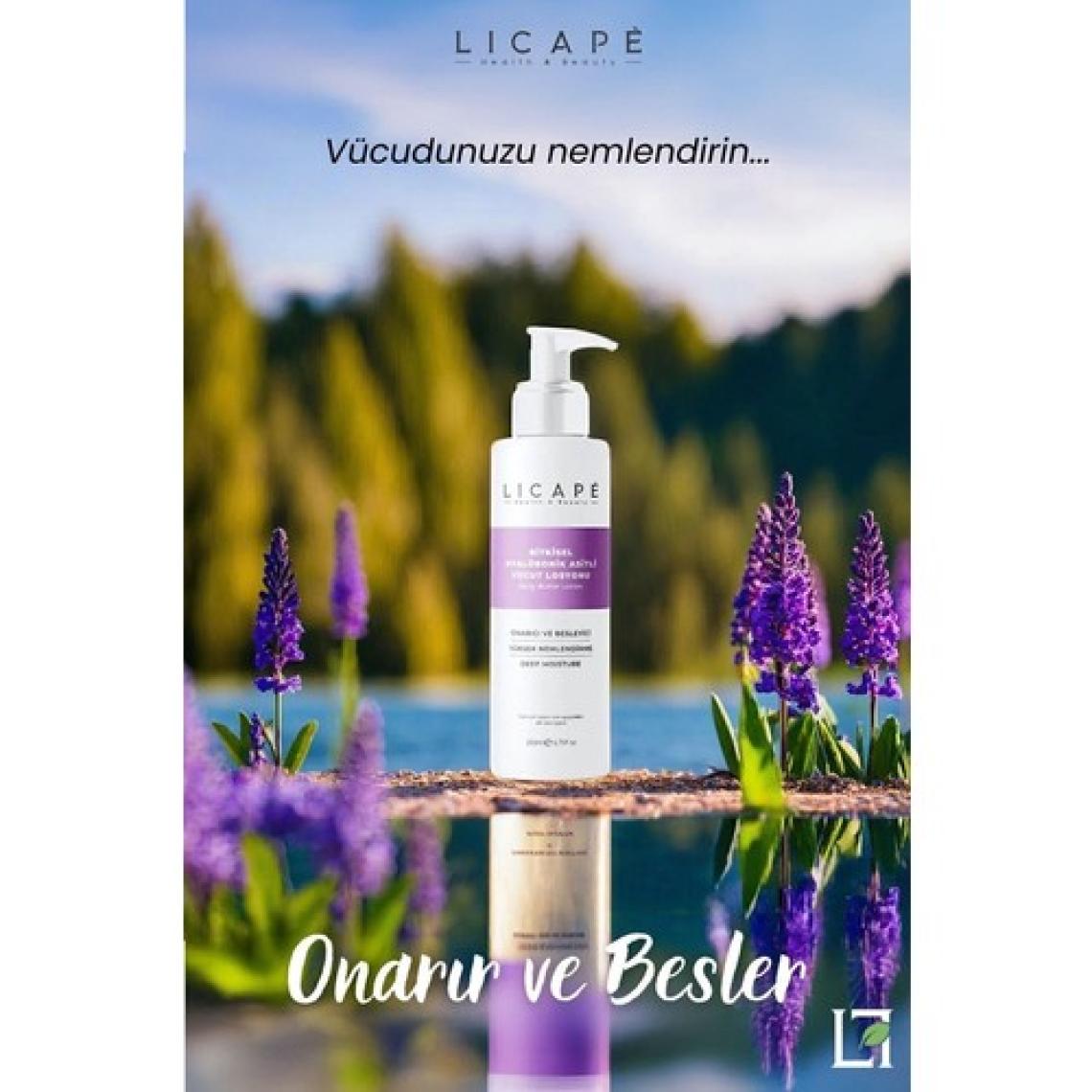 Licape Vücut Losyonu - Bitkisel Hyaluronik Asit ile Yoğun Nemlendirici ve Onarıcı Etki, 200 ml, Unisex
