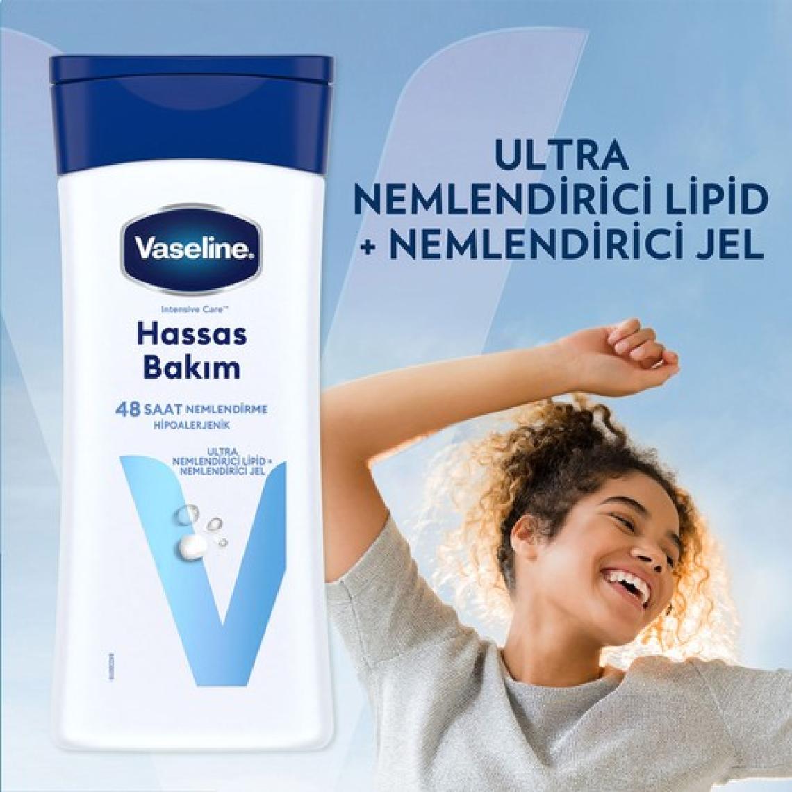 Vaseline Vücut Losyonu Hassas Bakım Kuru Çok Kuru ve Hassas Ciltler İçin 200 ml