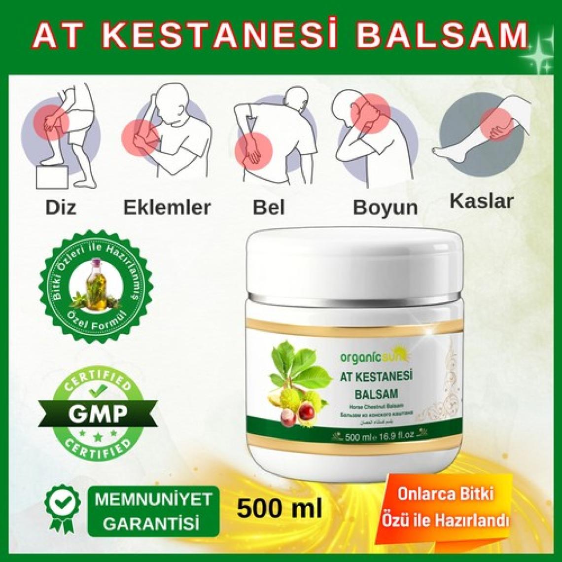 Organicsun At Kestanesi Balsamı Jeli Besleyici Masaj Kremi 500 ml