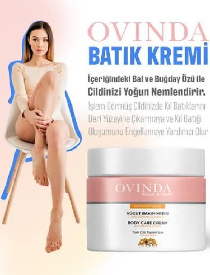 Ovinda Vücut Bakım Kremi Epilasyon Sonrası Batık Bakım 100 ml
