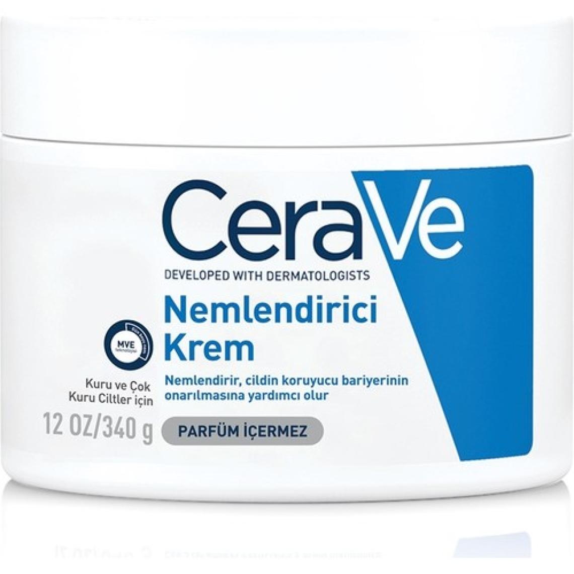Cerave Nemlendici Krem Kuru Ciltler Yüz Vücut Için 340GR