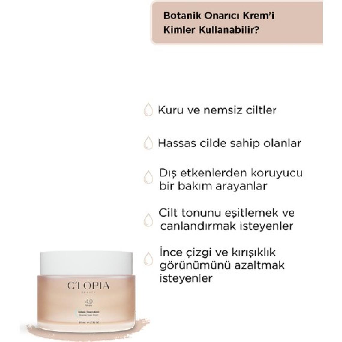 C'LOPIA BEAUTY 4.0 Anti-Aging Botanik Onarıcı Krem