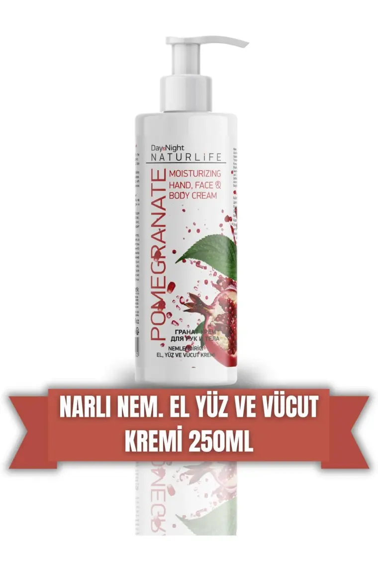 Naturlife Nar Özlü El Yüz ve Vücut Kremi 250 ml