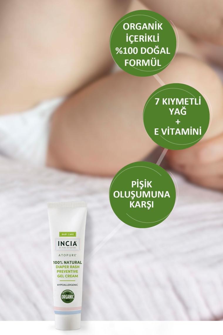 %100 Doğal Pişik Önleyici Jel Krem Organik Yalancı İğde Bakım Kremi Bitkisel 60 ml
