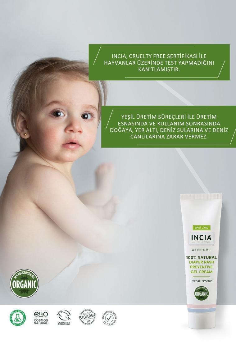 %100 Doğal Pişik Önleyici Jel Krem Organik Yalancı İğde Bakım Kremi Bitkisel 60 ml