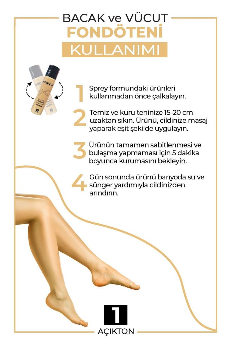 Bebak Bacak Fondöteni Light Açık 1 Numara 75 ml