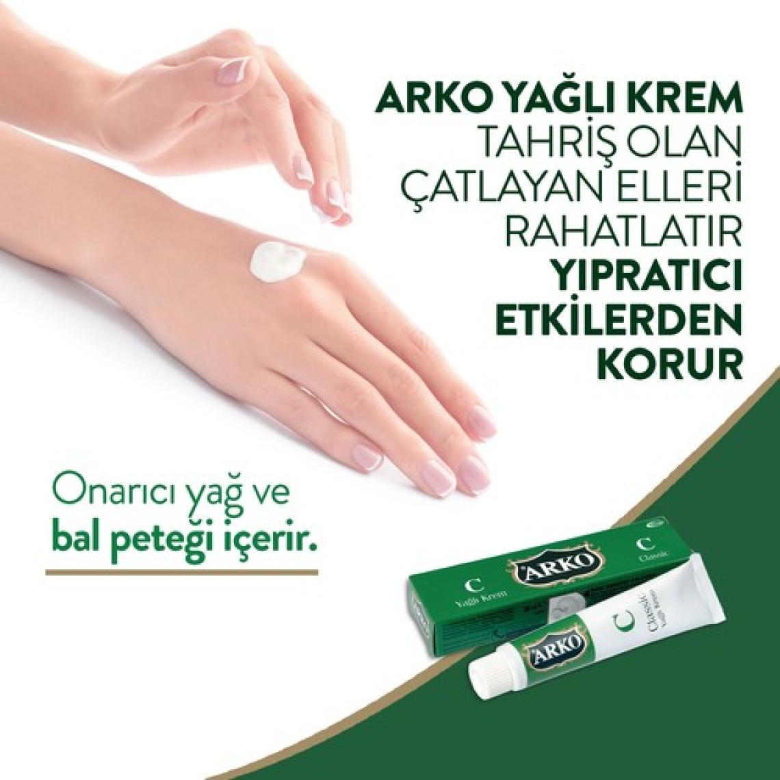 Arko Klasik Yağlı Krem 20 cc 8'li Set