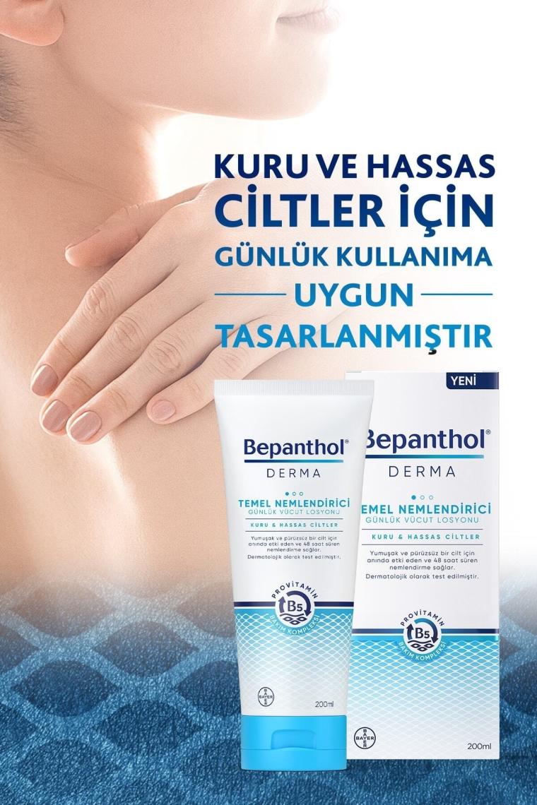 Bepanthol Derma Temel Nemlendirici Günlük Vücut Losyonu 200 ml