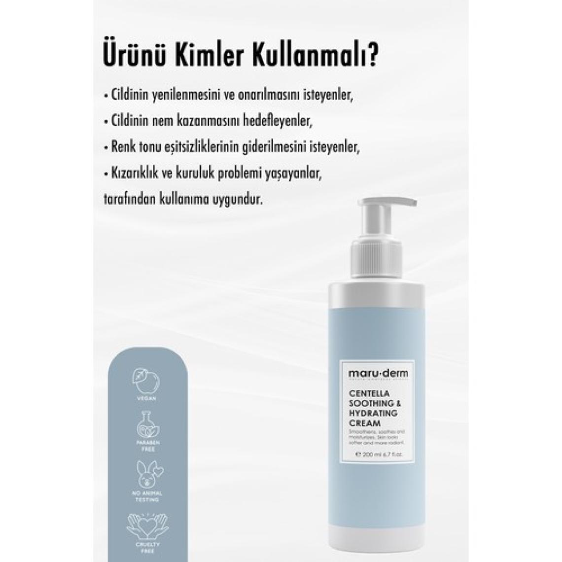 Maru.Derm Maruderm Cica Centella Cilt Bakım Kremi 200 ml