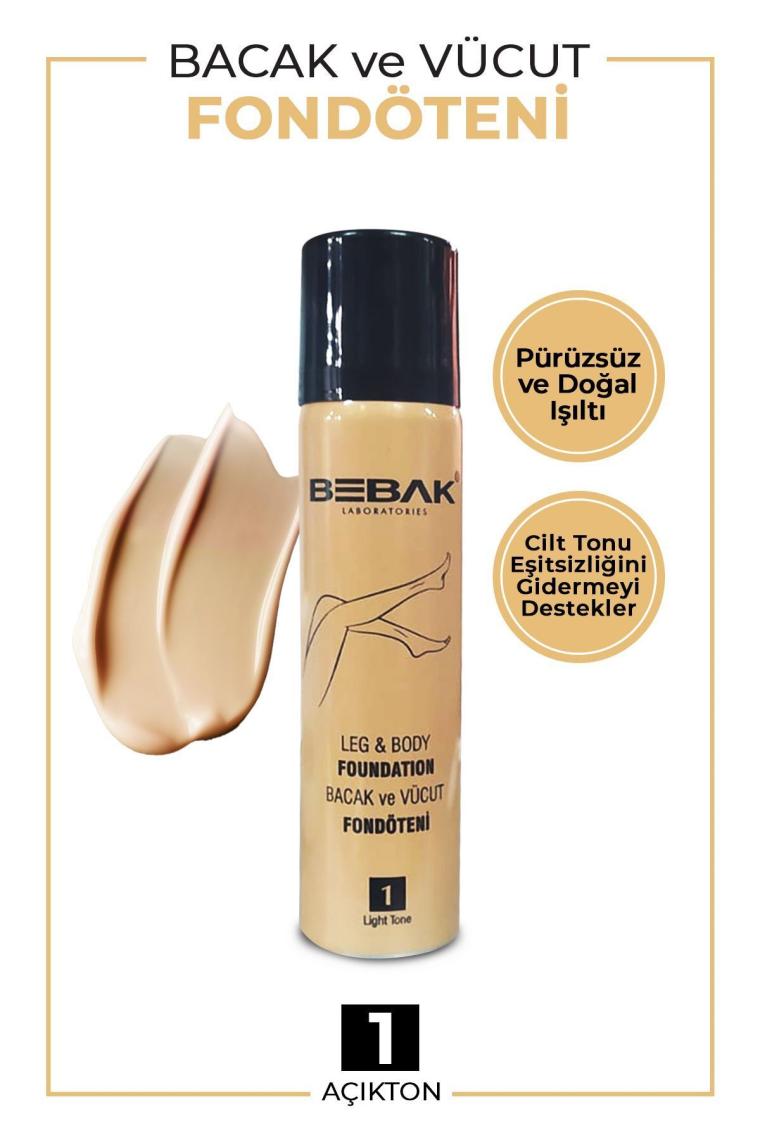 Bebak Bacak Fondöteni Light Açık 1 Numara 75 ml