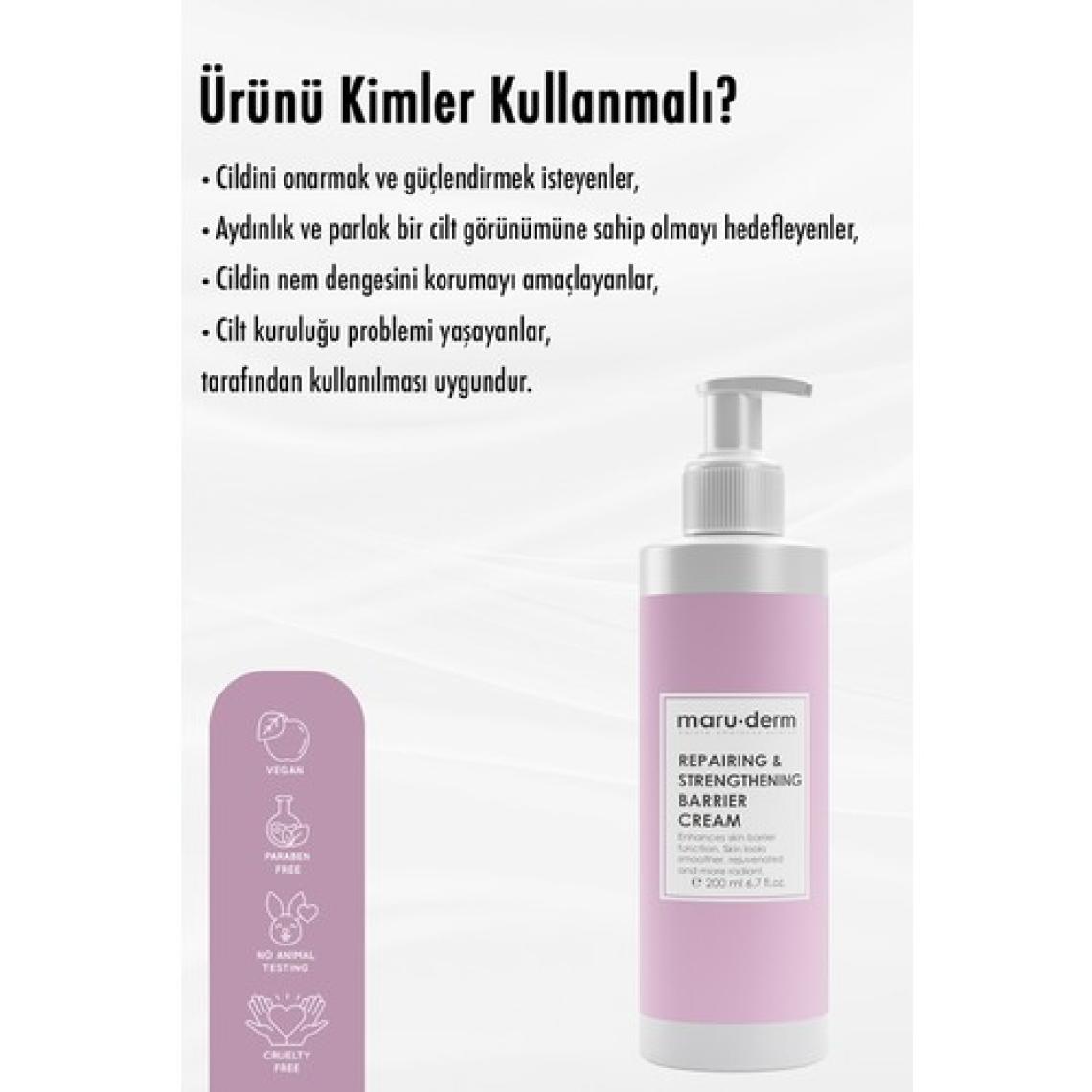Maru.derm Bariyer Onarıcı & Ceramide Cilt Bakım Kremi 200 ml
