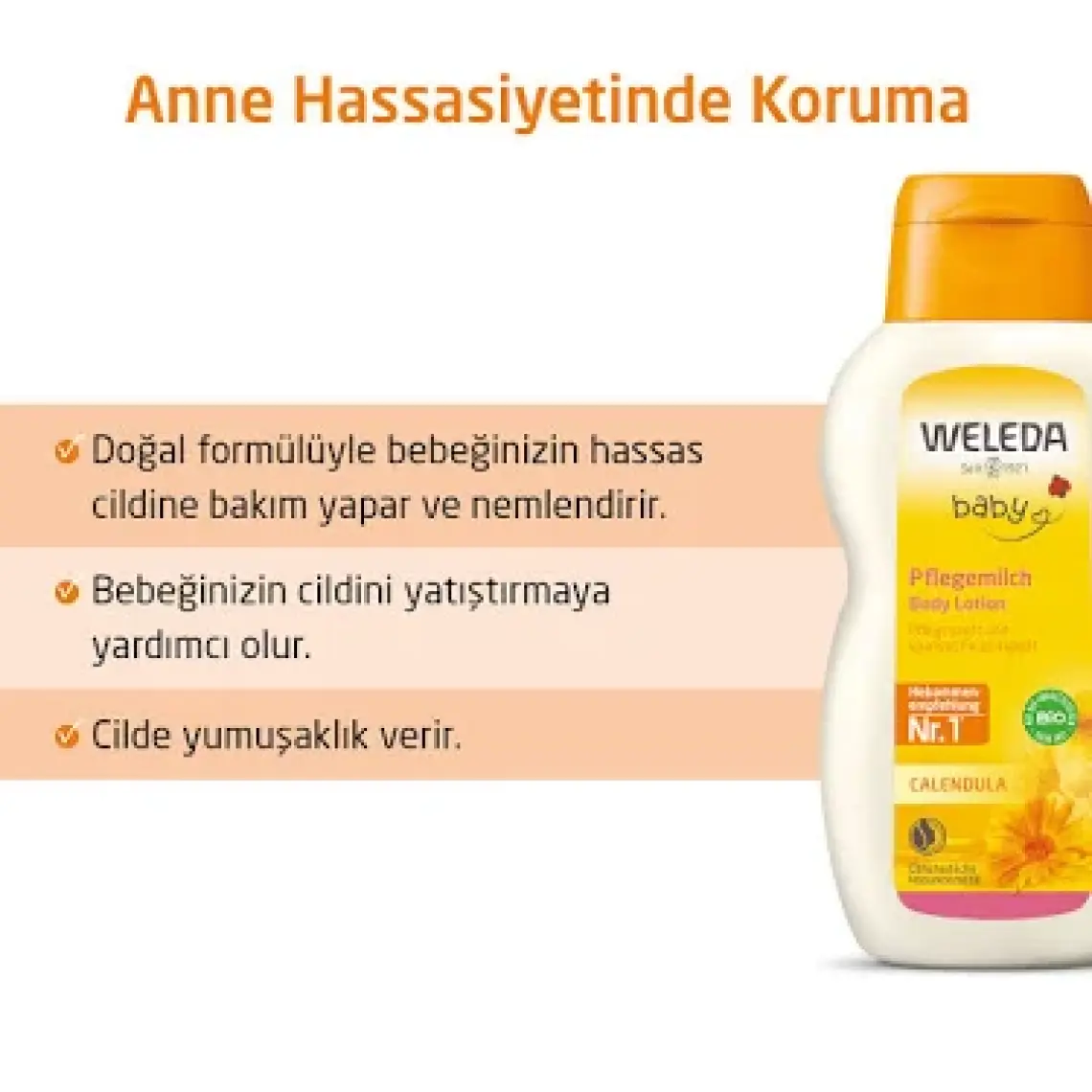 Calendula Organik Vücut Losyonu 200 ml