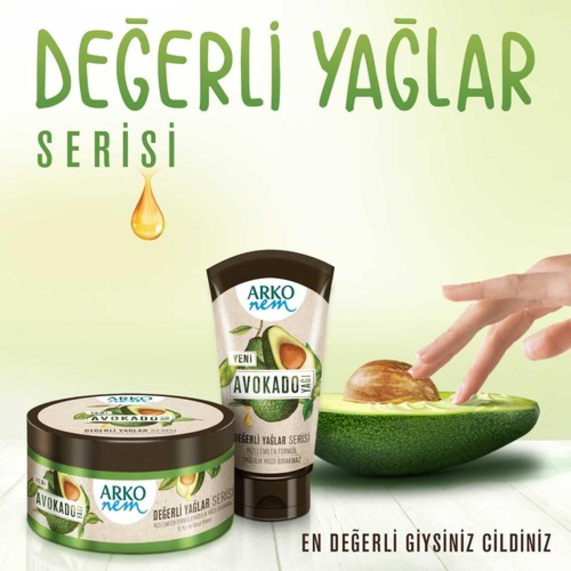 Arko Nem Değerli Yağlar Avokado Yağlı Nemlendirici Krem 250 ml & 60 ml