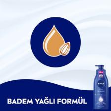 NIVEA Besleyici Vücut Sütü 400ml; Kuru ve Çok Kuru Ciltler;48 Saat Nemlendirici Vücut Losyonu;E Vitamini ve Badem Yağı İçerir
