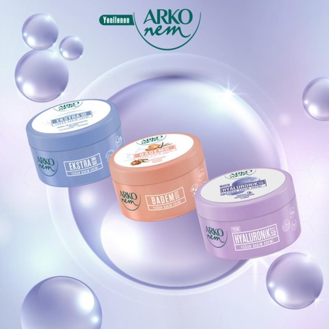 Arko Nem Yoğun Bakım Kremi Hyaluronik Asit 2X250 ml