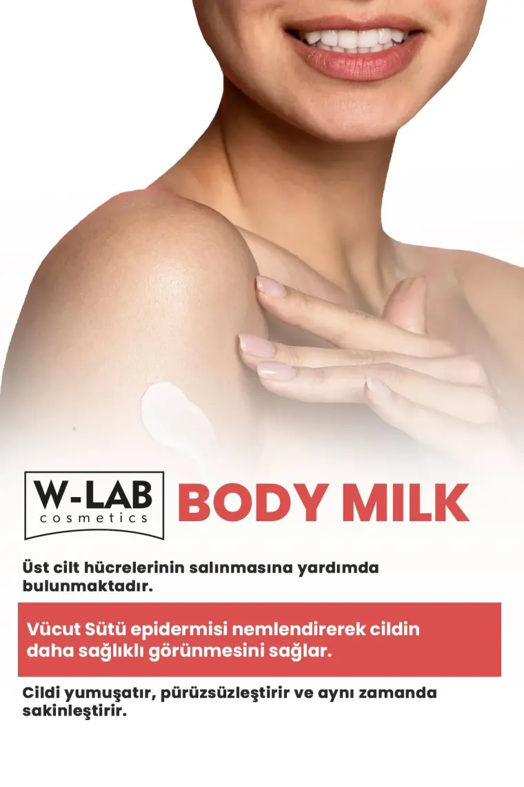 W-Lab Kozmetik Body Milk Vücut Sütü 200 Ml