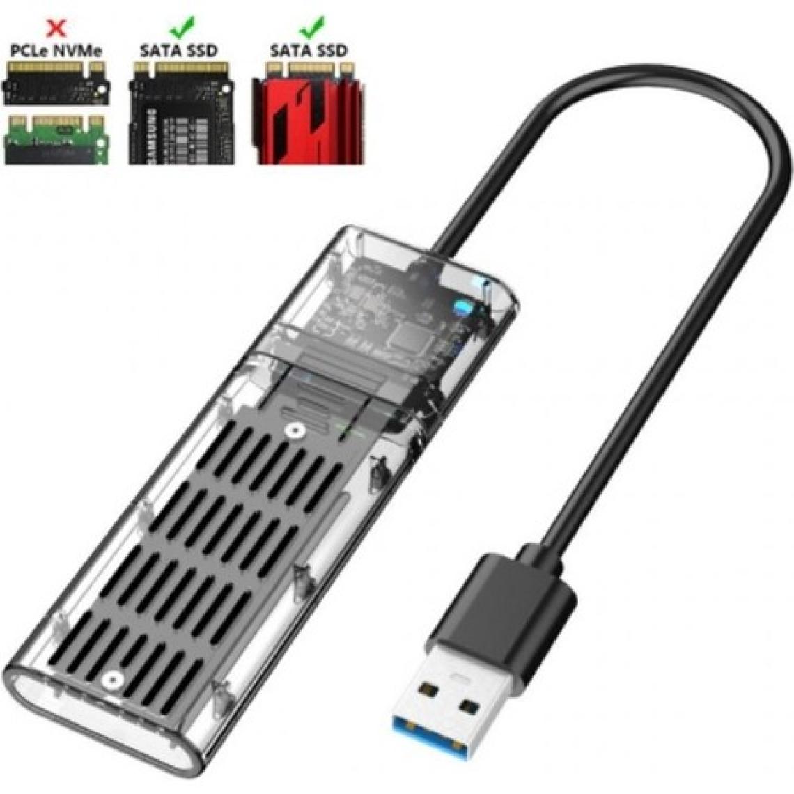 Ally M.2 Sata USB 3.0 Gen1 SSD Harddisk Kutusu M.2 Ngff- JMS578 Kapaklı AL-34091