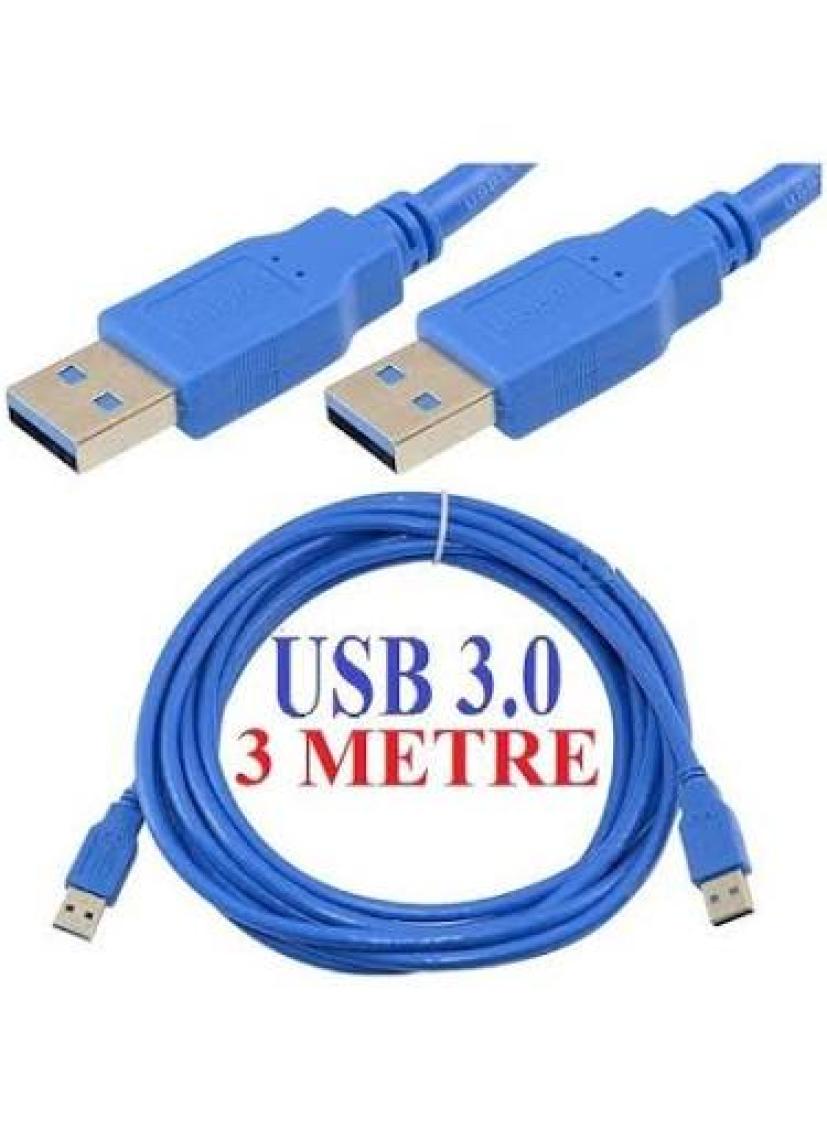 Alfais 4920 Usb 3.0 3 Metre Erkek Erkek Ara Bağlantı Kablosu