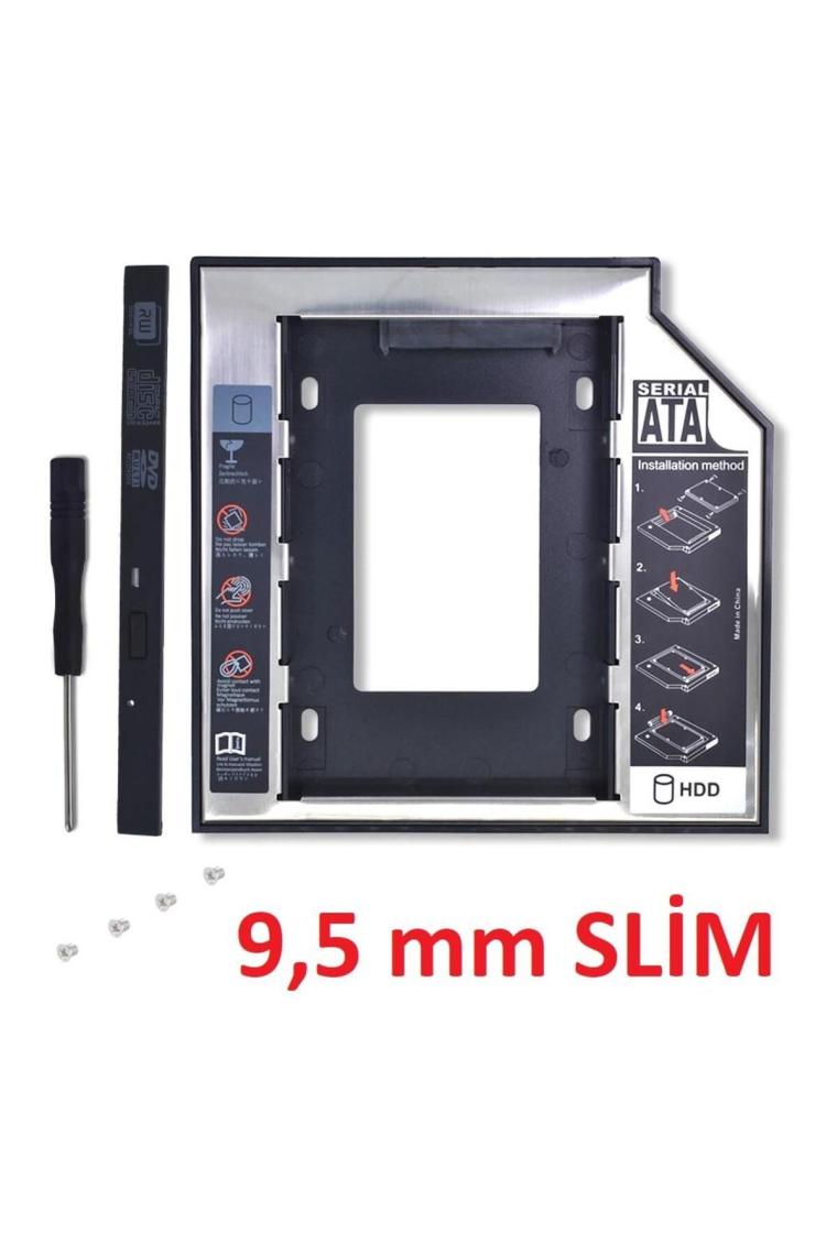 Harddisk Kutusu 9.5mm Slim Kızak Caddy Laptop Dvd To Ssd Hdd Sata 4716