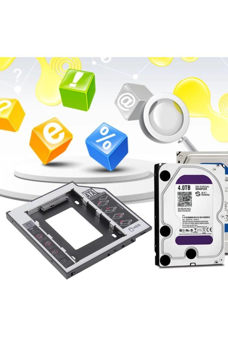 Harddisk Kutusu 9.5mm Slim Kızak Caddy Laptop Dvd To Ssd Hdd Sata 4716