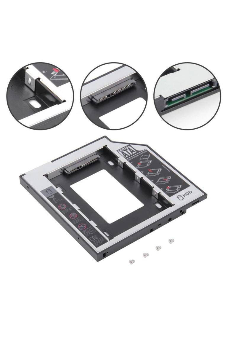 Harddisk Kutusu 9.5mm Slim Kızak Caddy Laptop Dvd To Ssd Hdd Sata 4716