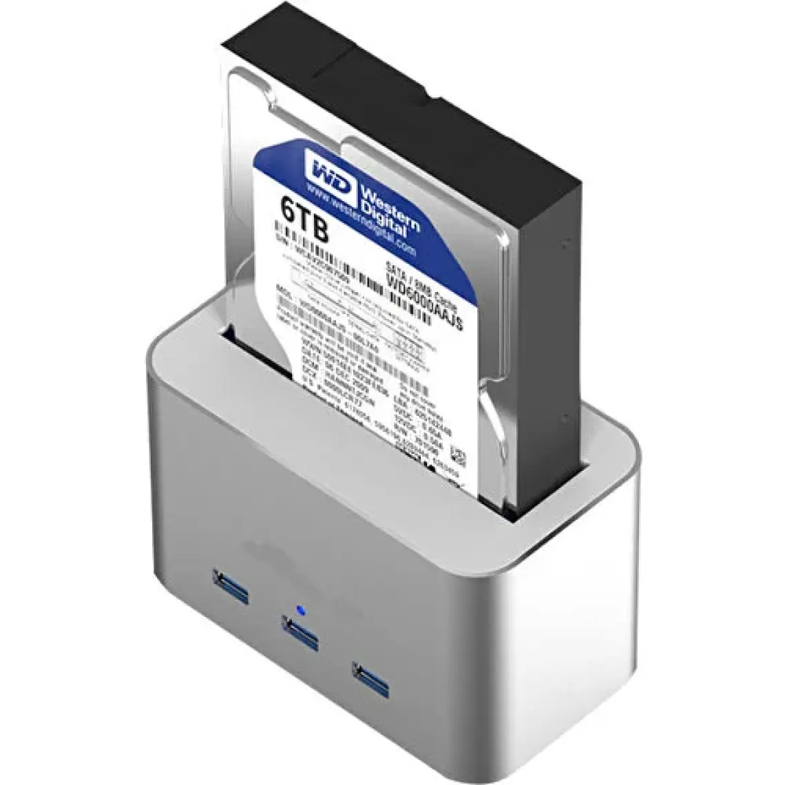 Codegen Alüminyum Usb3.0 3.5"-2.5" HDD Sata 3 Port USB Hub Dock Istasyonu