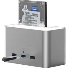 Codegen Alüminyum Usb3.0 3.5"-2.5" HDD Sata 3 Port USB Hub Dock Istasyonu