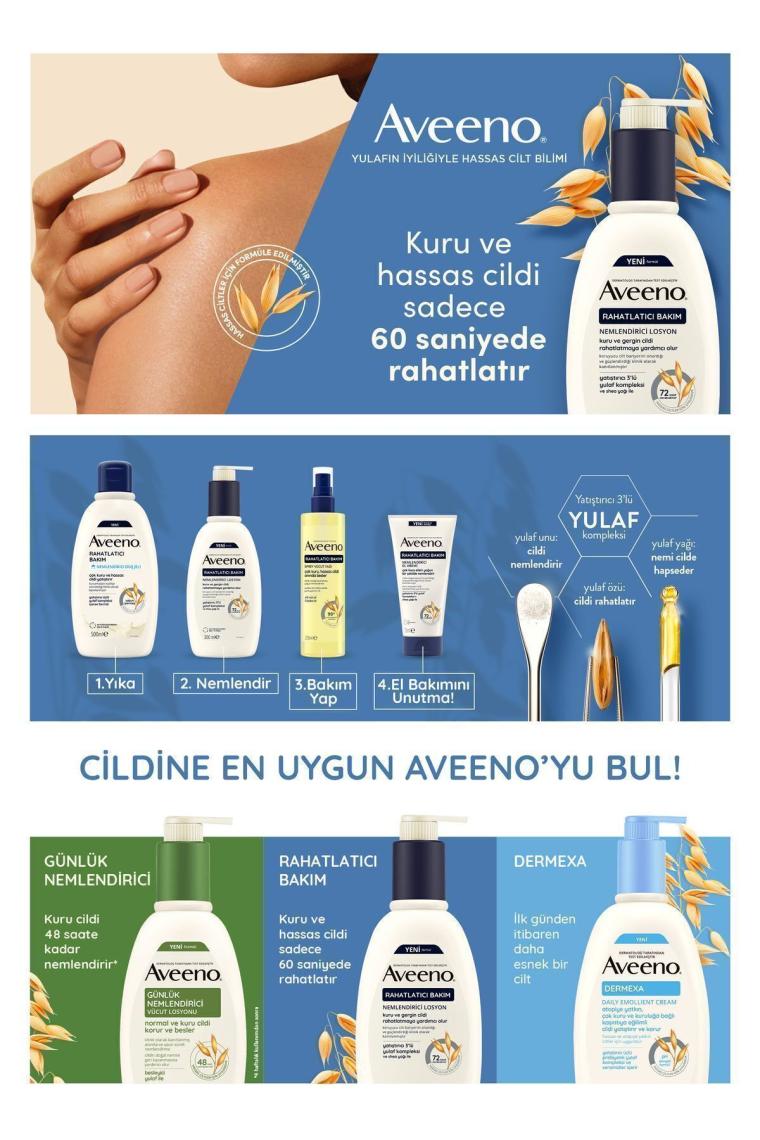 Aveeno Skin Relief Cilt Rahatlatıcı Vücut Yağı Spreyi 200 ml