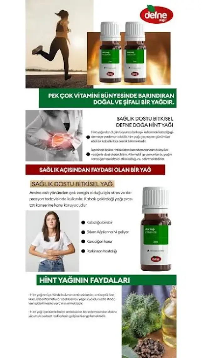 Defne Doğa Hint Yağı 20 ml