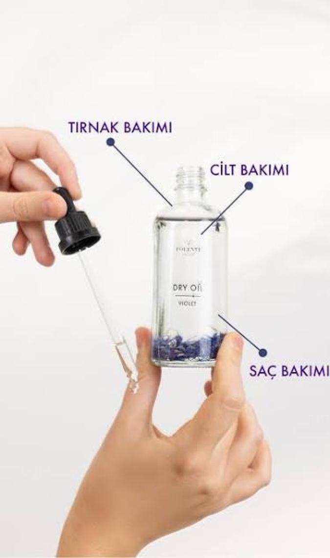 Polente Natural Violet Dry Oil 100 ml - Çok Amaçlı Kuru Yağ