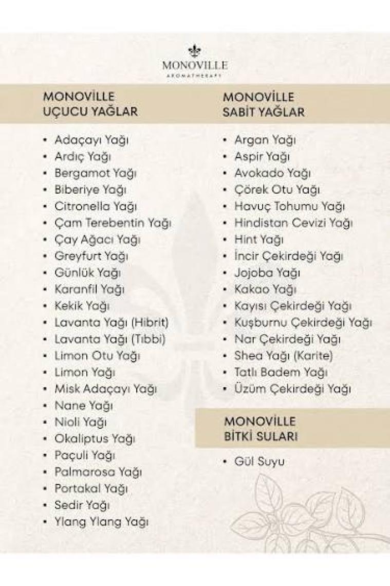 Monoville Argan Yağı 30 ml Soğuk Sıkım %100 Saf Ve Doğal ( Argan Oil )