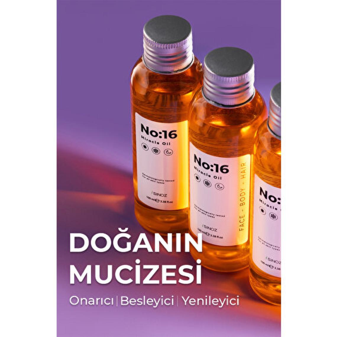 Sinoz No:16 Nemlendirici Besleyici Yenileyici Işıltı Verici Mucizevi Onarıcı Bakım Yağı 100 ML