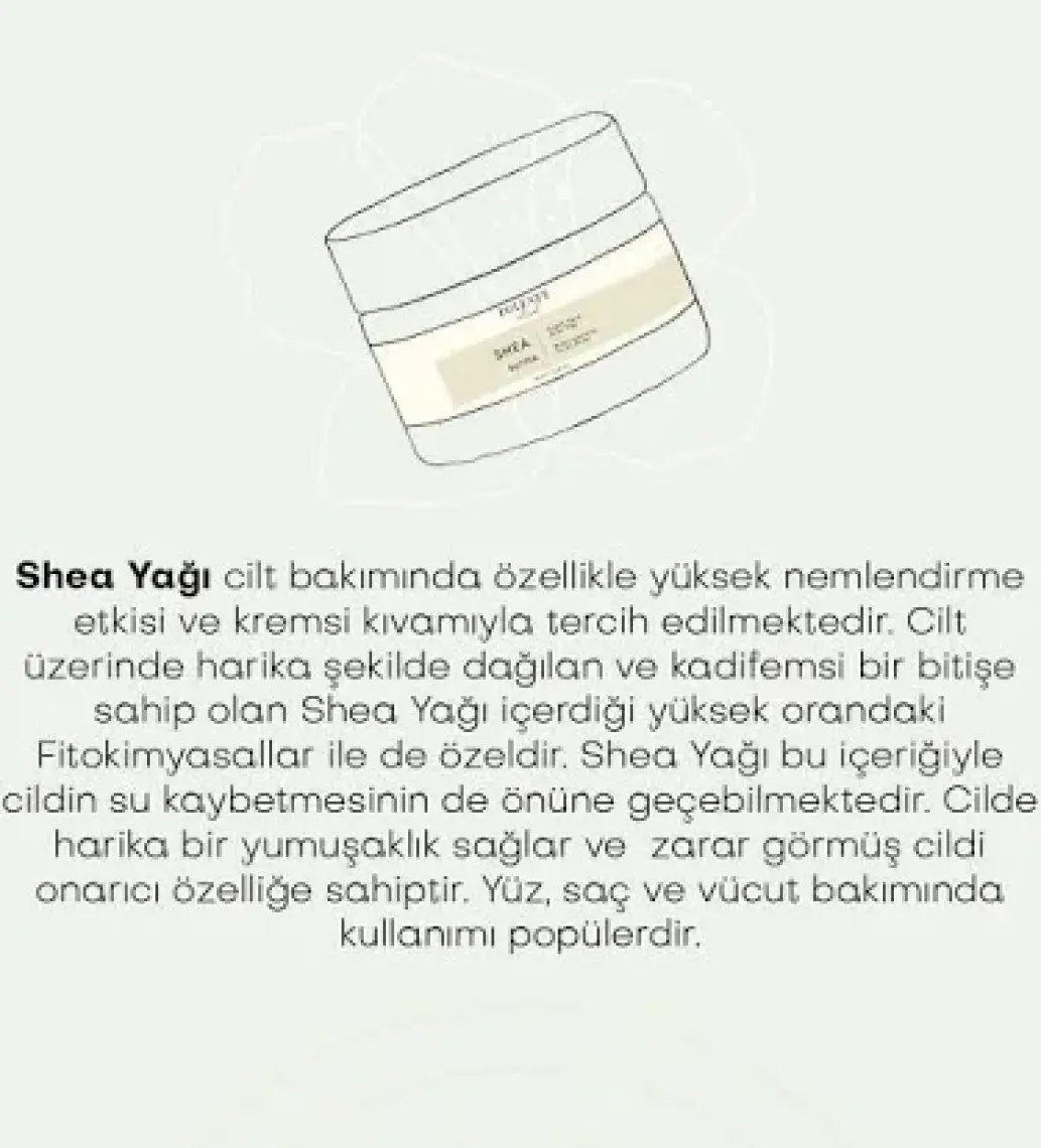 Polente Natural Shea Butter - Soğuk Sıkım (50 ml)