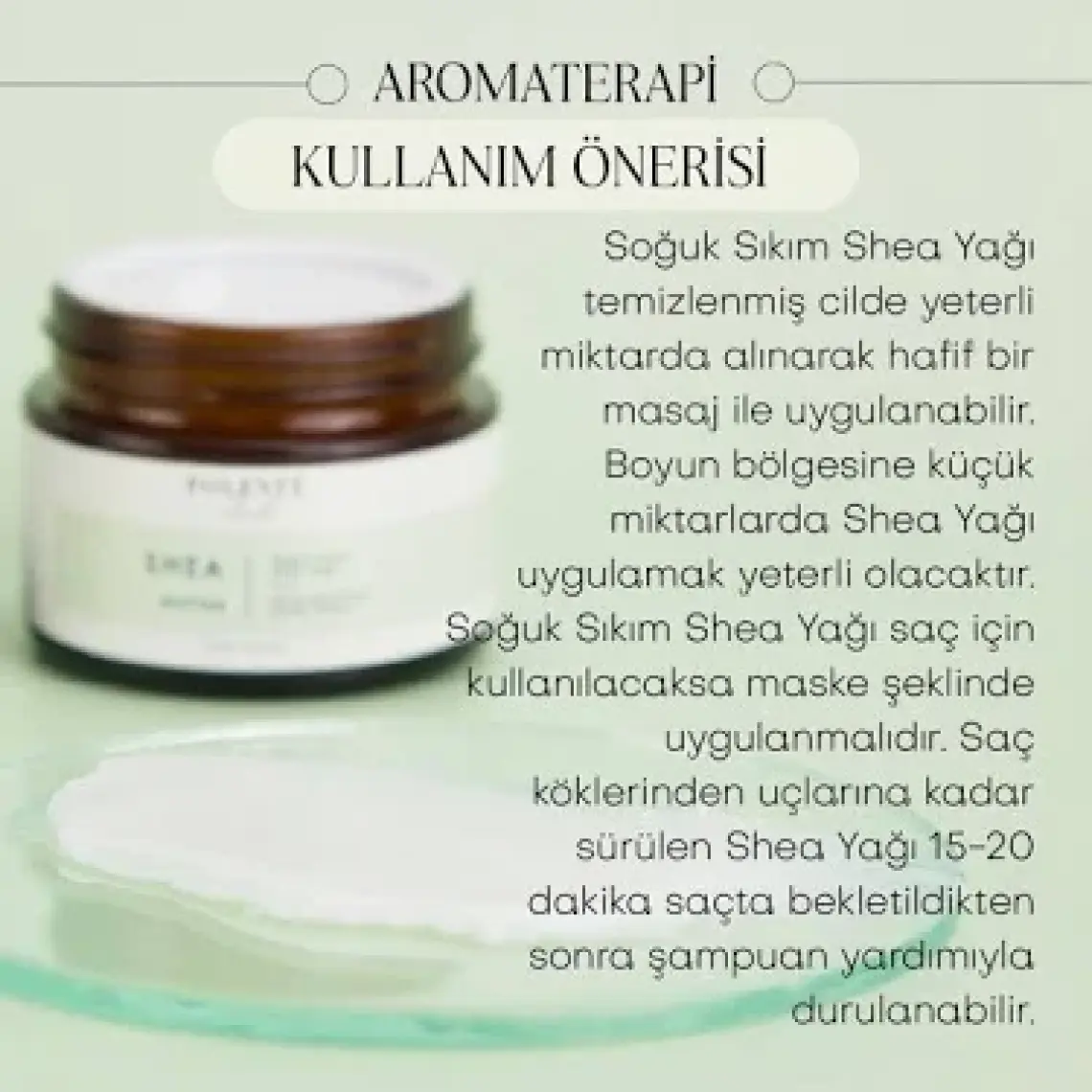 Polente Natural Shea Butter - Soğuk Sıkım (50 ml)