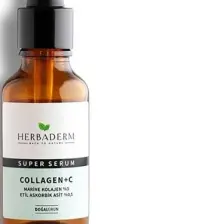 Herbaderm Süper Serum (Collagen+ C Marine Kolajen %3+ 3-O-Etil Askorbik Asit % 0,5) Sıkılaştırıcı ve Aydınlatıcı 30 Ml
