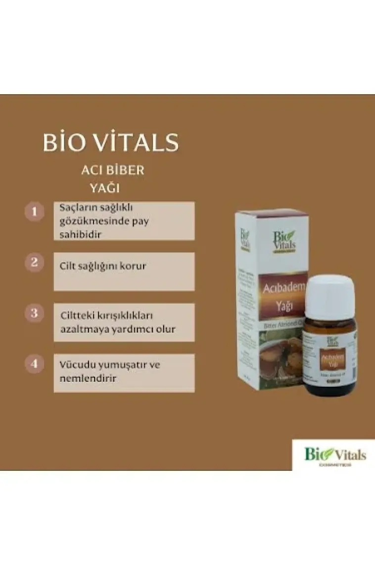 Bio Vitals Acıbadem Yağı 20 ml