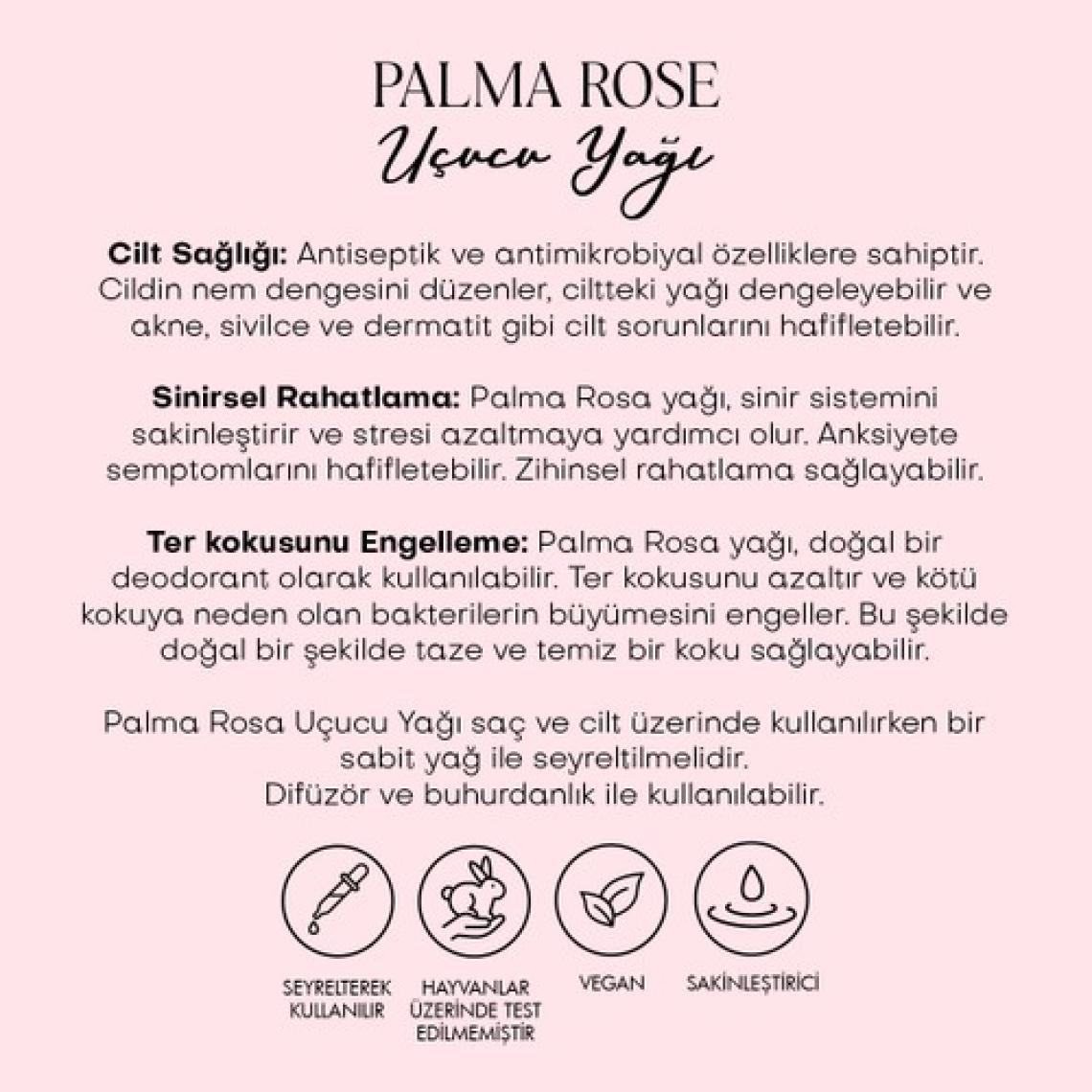 Polente Natural Palma Rosa Uçucu Yağı ( 5 ml)