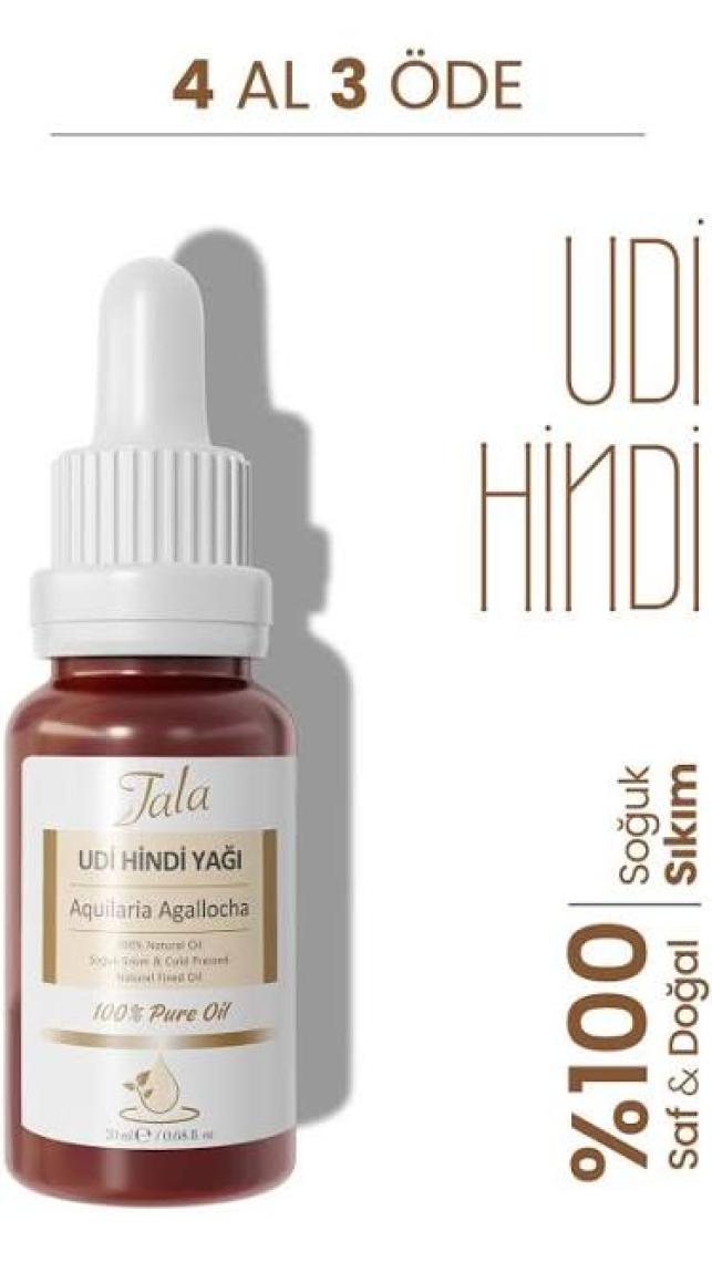 Tala U-Di Hindi Yağı Saf ve Doğal Soğuk Sıkım 20 Ml
