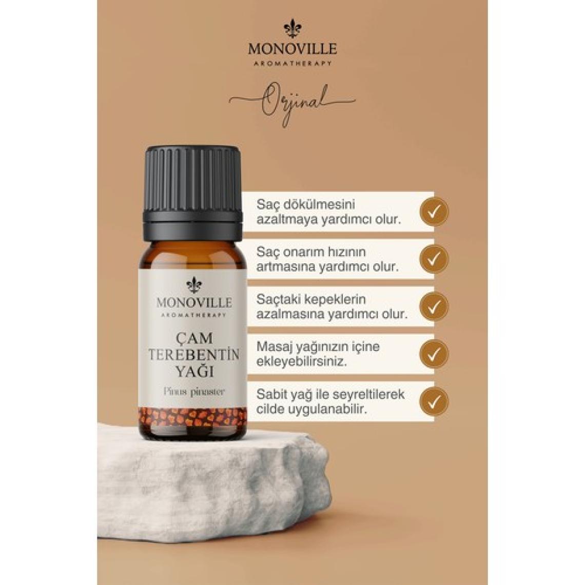 Monoville Çam Terebentin Uçucu Yağı 10 ml %100 Saf Ve Doğal ( Pine Turpentine Essential Oil )