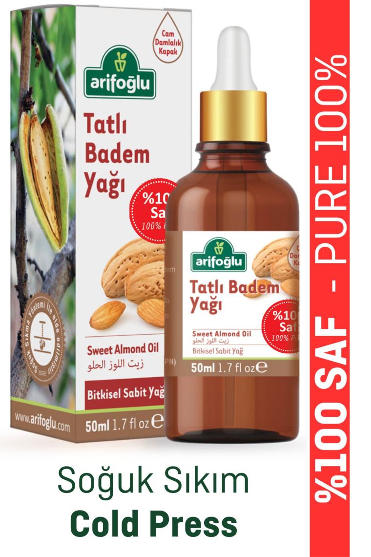 Arifoğlu Tatlı Badem Yağı 50 ml - (Soğuk Sıkım)