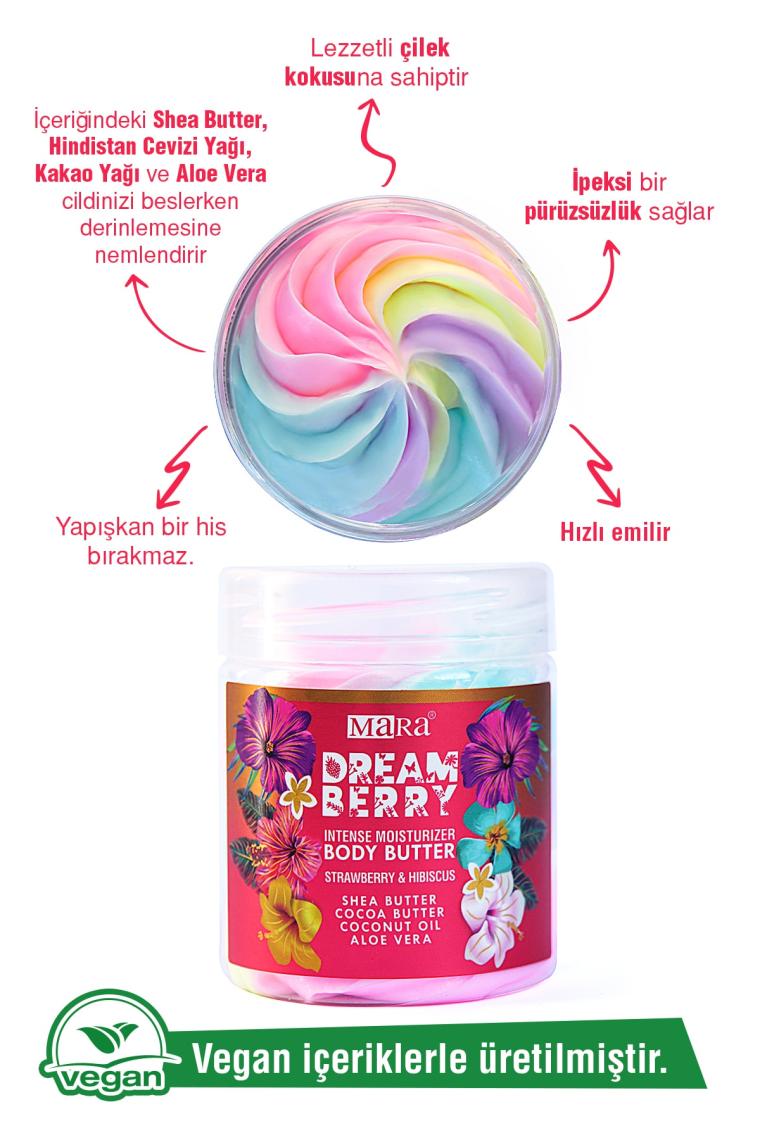 Mara Dreamberry Body Butter Çilek Yoğun Vücut Nemlendirici 100 gr