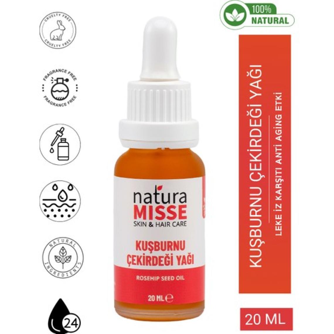 Naturamisse Kuşburnu Çekirdeği Yağı 20 ml (Soğuk Sıkım)