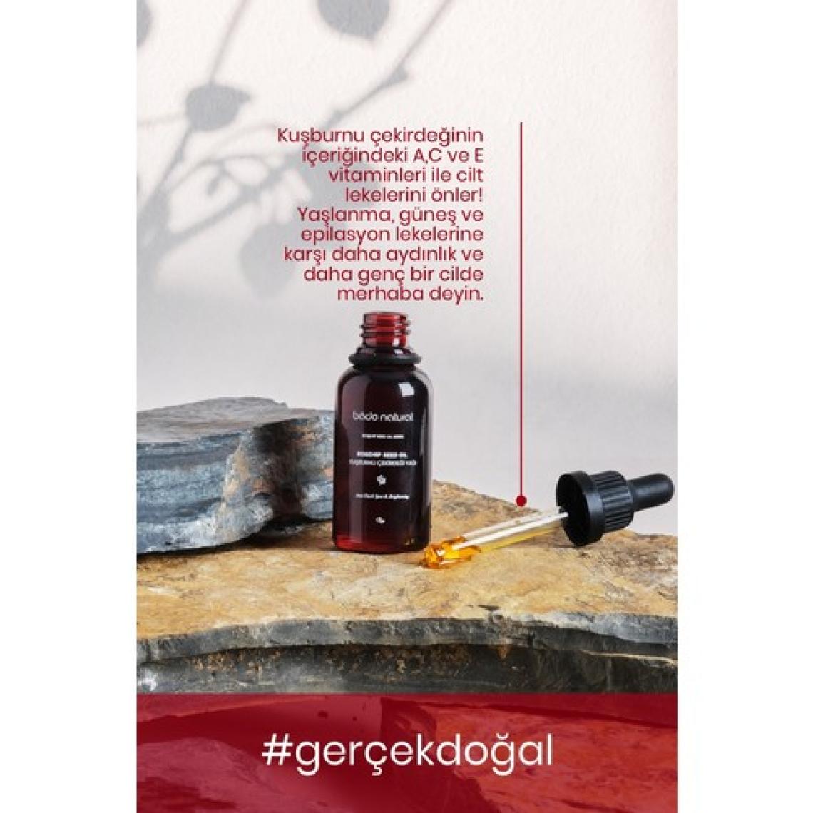 Bade Natural Kuşburnu Çekirdeği Yağı Soğuk Sıkım Leke Karşıtı ve Aydınlatıcı %100 Saf 30 ml